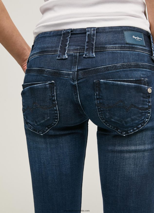 blugi Venus cu talie joasă, drepte femei Pepe Jeans denim 6Z0R463