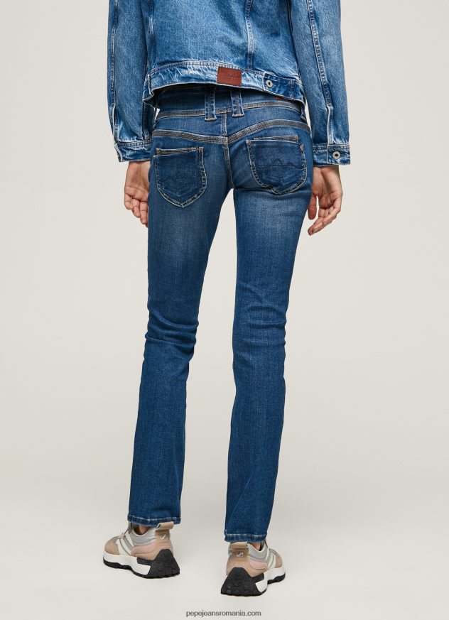 blugi Venus cu talie joasă, drepte femei Pepe Jeans denim 6Z0R465