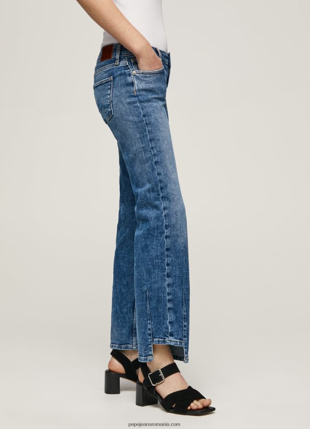 blugi alex cu talie joasă, drepte femei Pepe Jeans denim 6Z0R4624