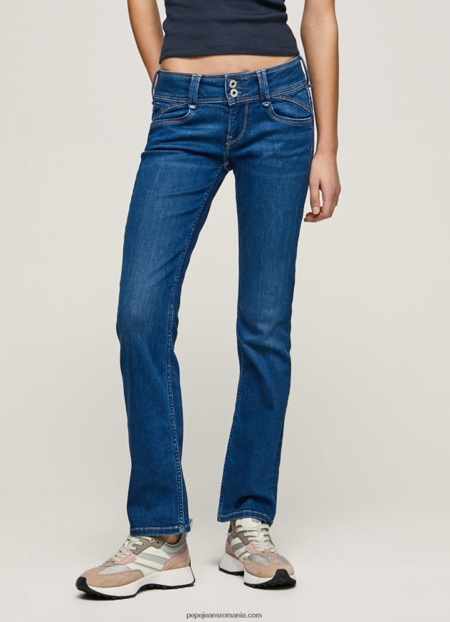 blugi cu talie medie de noua generatie cu ajustare regulata femei Pepe Jeans denim 6Z0R4612
