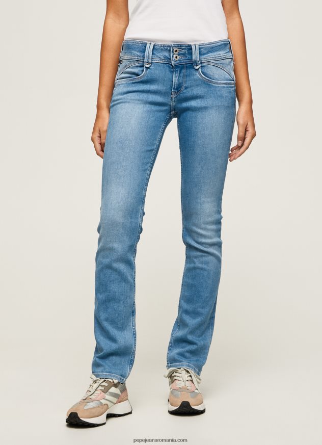 blugi cu talie medie de noua generatie cu ajustare regulata femei Pepe Jeans denim 6Z0R4613