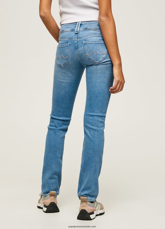 blugi cu talie medie de noua generatie cu ajustare regulata femei Pepe Jeans denim 6Z0R4613