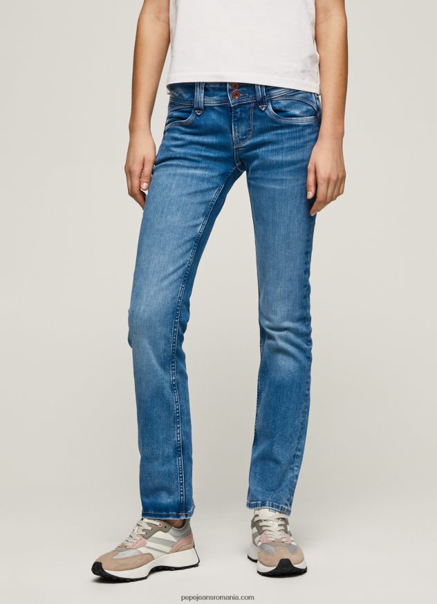 blugi cu talie medie de noua generatie cu ajustare regulata femei Pepe Jeans denim 6Z0R4614