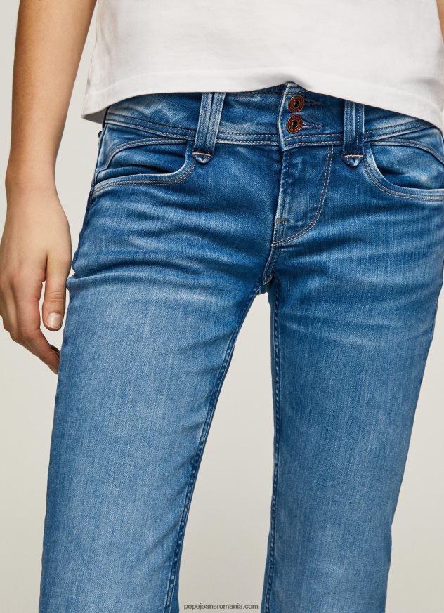 blugi cu talie medie de noua generatie cu ajustare regulata femei Pepe Jeans denim 6Z0R4614