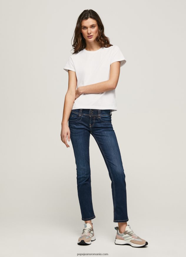 blugi gen straight fit cu talie mijlocie femei Pepe Jeans denim 6Z0R464