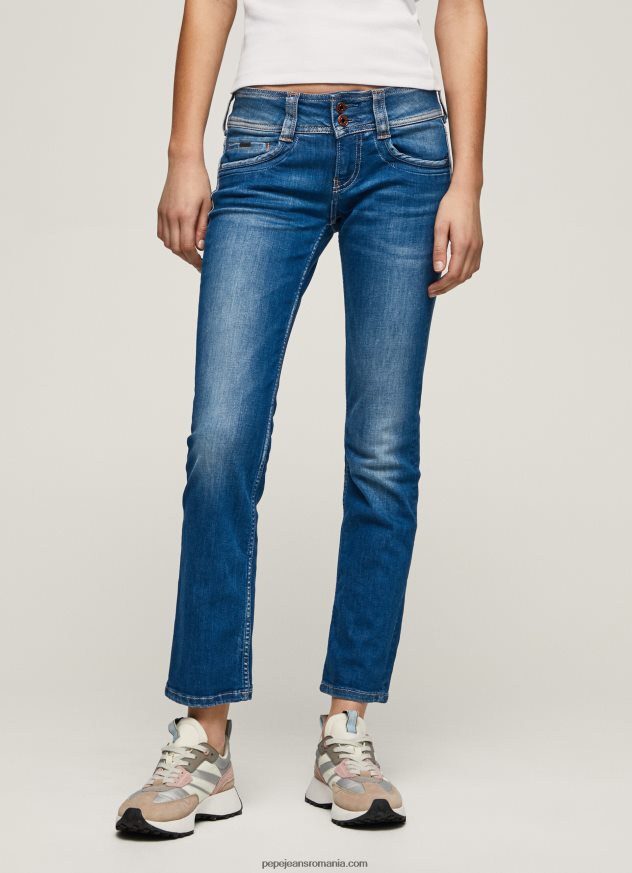 blugi gen straight fit cu talie mijlocie femei Pepe Jeans denim 6Z0R466