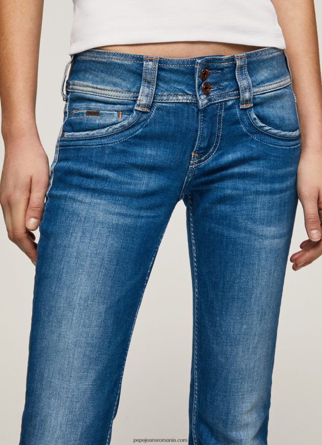 blugi gen straight fit cu talie mijlocie femei Pepe Jeans denim 6Z0R466