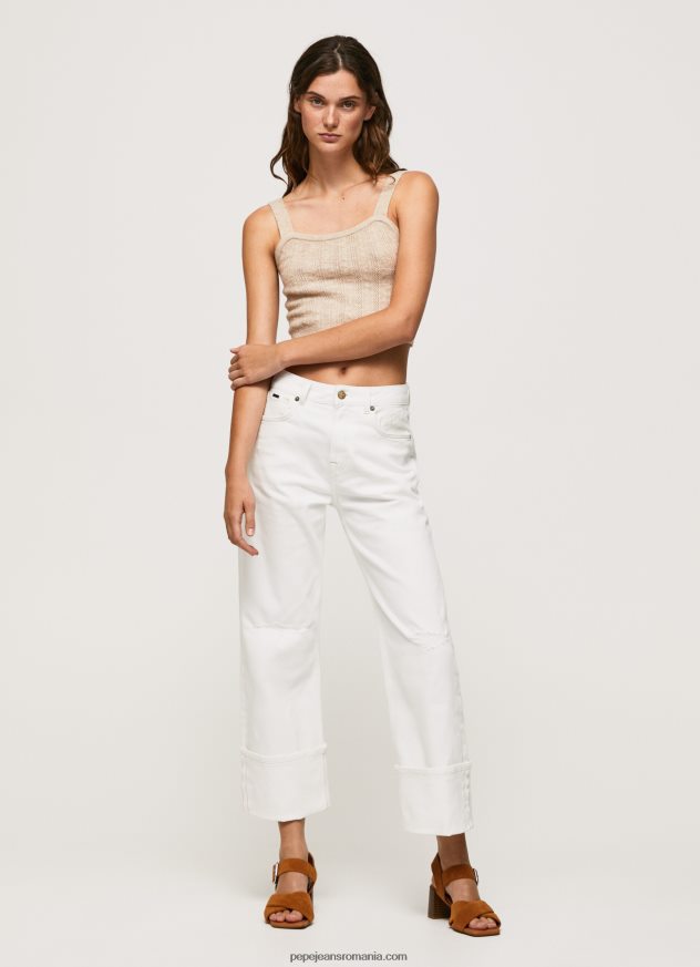 blugi hazel cu talie înaltă, cu ajustare normală femei Pepe Jeans denim 6Z0R462