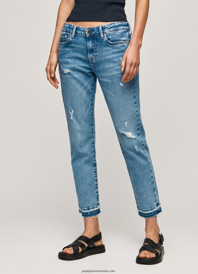 blugi jolie cu talie medie regulată femei Pepe Jeans denim 6Z0R4629