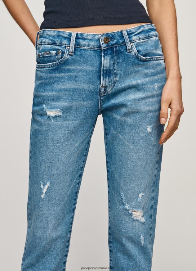 blugi jolie cu talie medie regulată femei Pepe Jeans denim 6Z0R4629