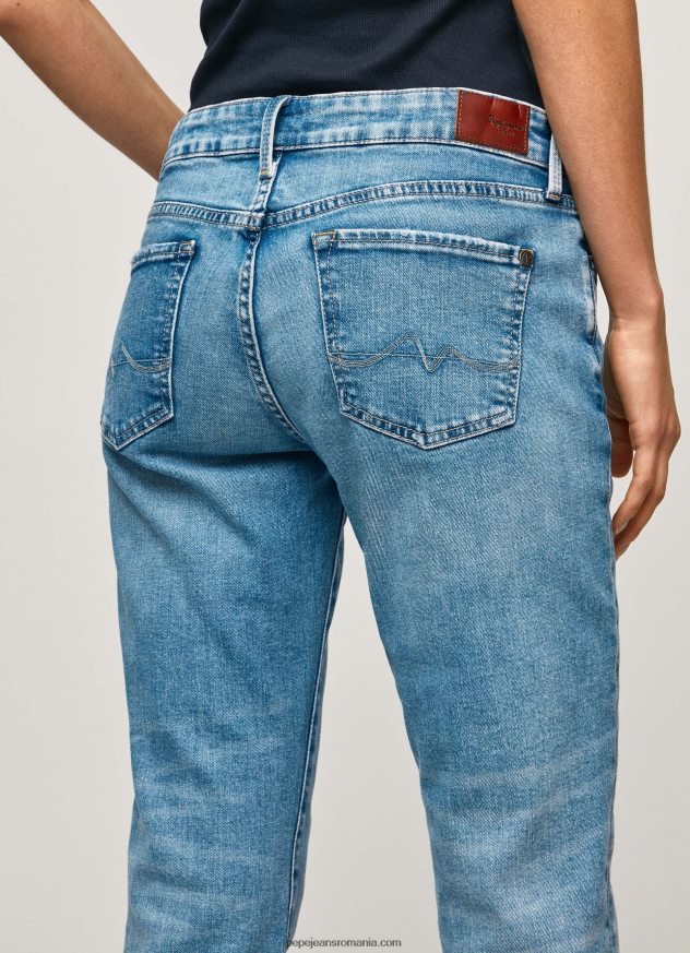 blugi jolie cu talie medie regulată femei Pepe Jeans denim 6Z0R4629