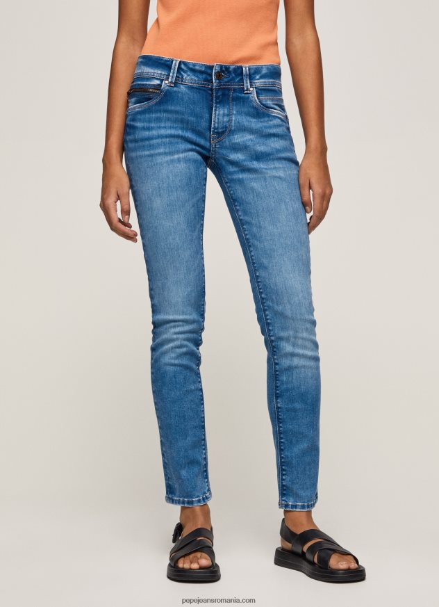 blugi noi Brooke cu talie medie regulată femei Pepe Jeans denim 6Z0R4627