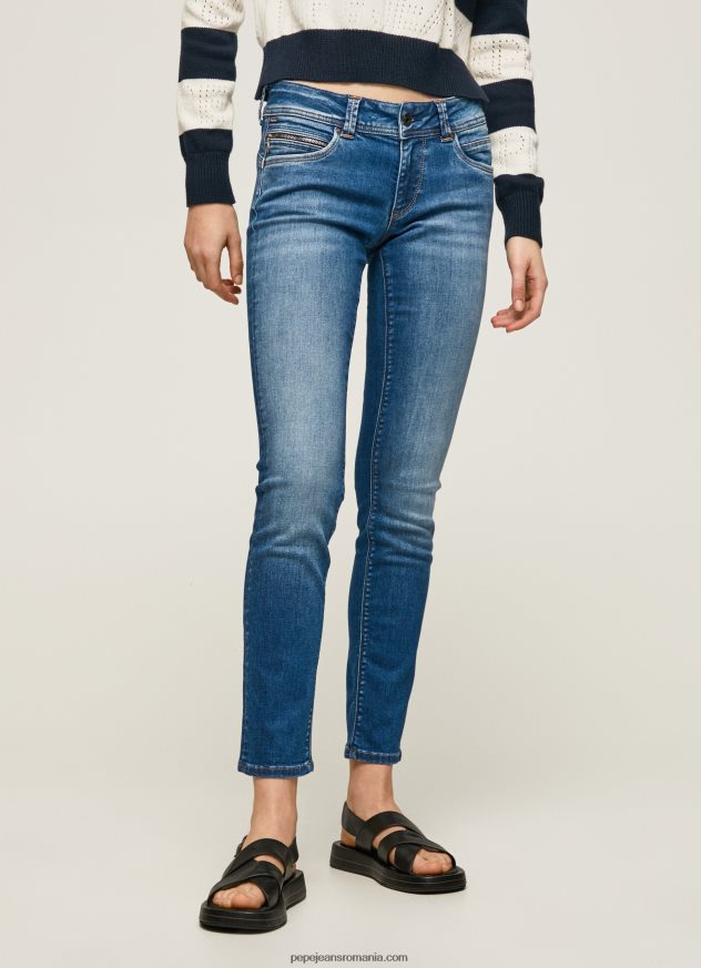 blugi noi Brooke cu talie medie regulată femei Pepe Jeans denim 6Z0R468