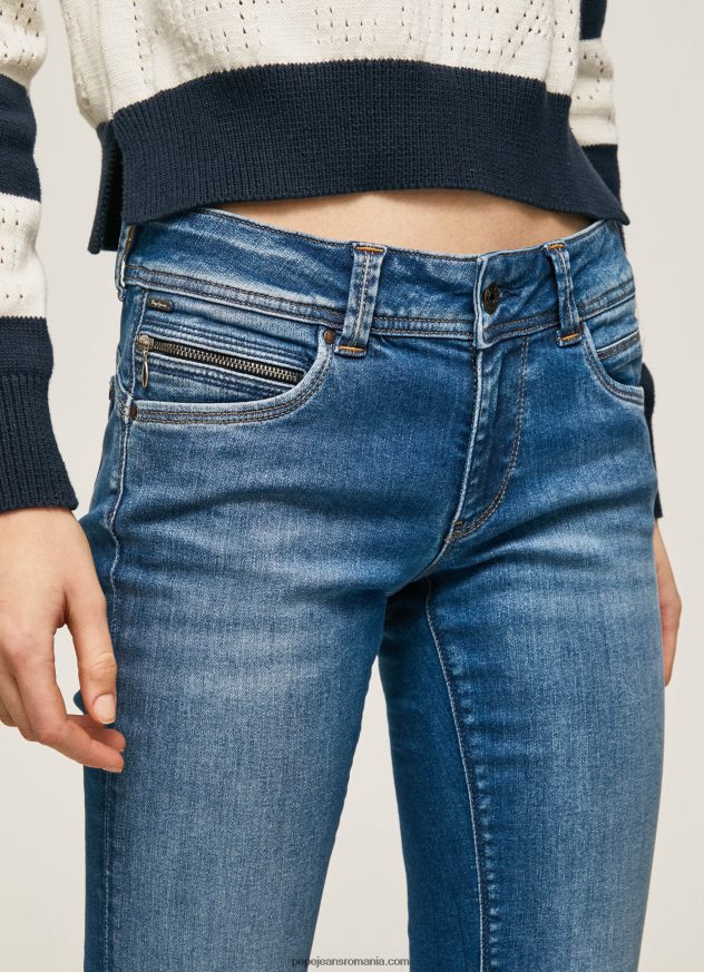 blugi noi Brooke cu talie medie regulată femei Pepe Jeans denim 6Z0R468