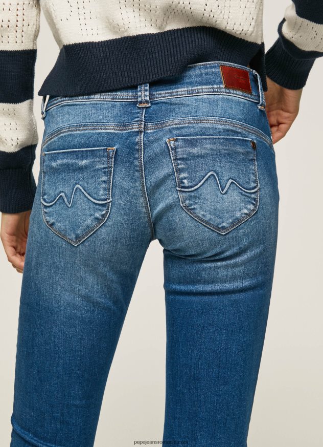 blugi noi Brooke cu talie medie regulată femei Pepe Jeans denim 6Z0R468