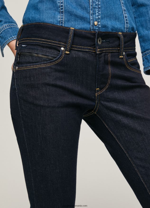 blugi noi Brooke slim fit cu talie mijlocie femei Pepe Jeans denim 6Z0R469