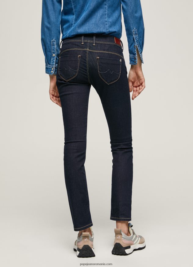 blugi noi Brooke slim fit cu talie mijlocie femei Pepe Jeans denim 6Z0R469