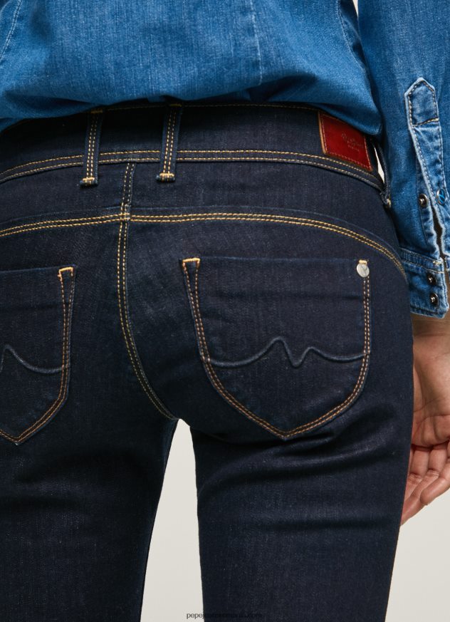 blugi noi Brooke slim fit cu talie mijlocie femei Pepe Jeans denim 6Z0R469