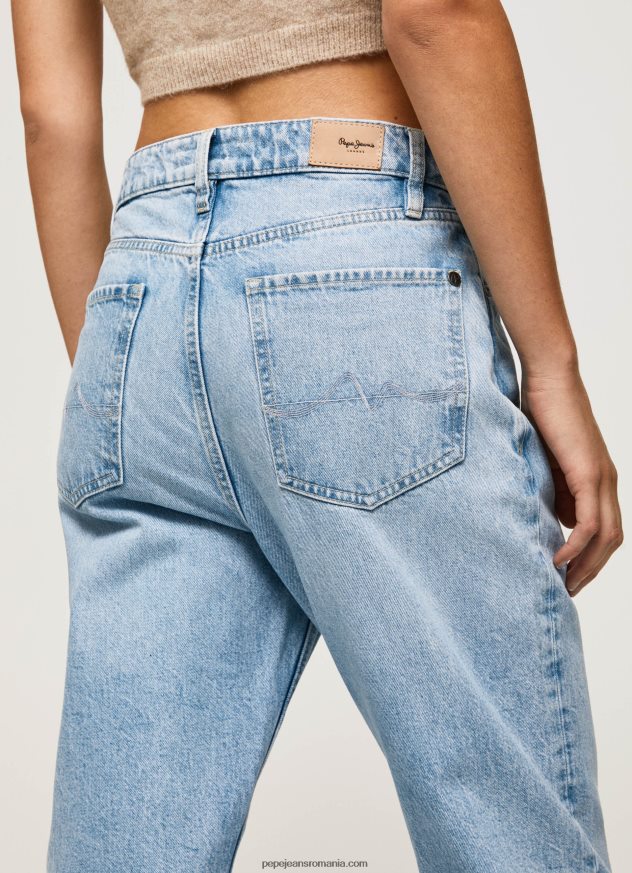 blugi robyn cu talie înaltă, cu ajustare normală femei Pepe Jeans denim 6Z0R4616