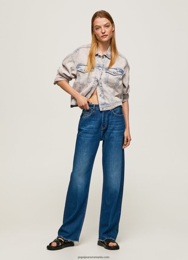 blugi robyn cu talie înaltă, cu ajustare normală femei Pepe Jeans denim 6Z0R461