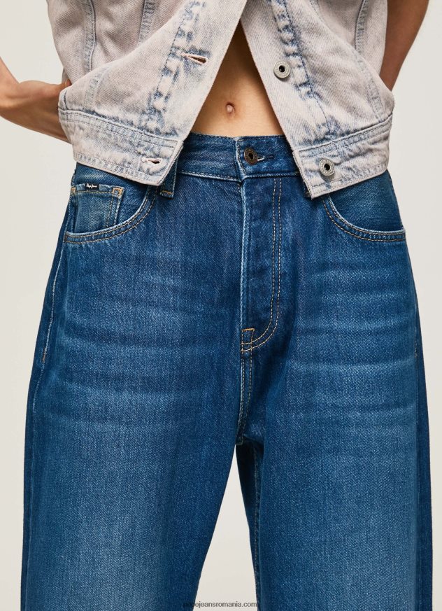 blugi robyn cu talie înaltă, cu ajustare normală femei Pepe Jeans denim 6Z0R461