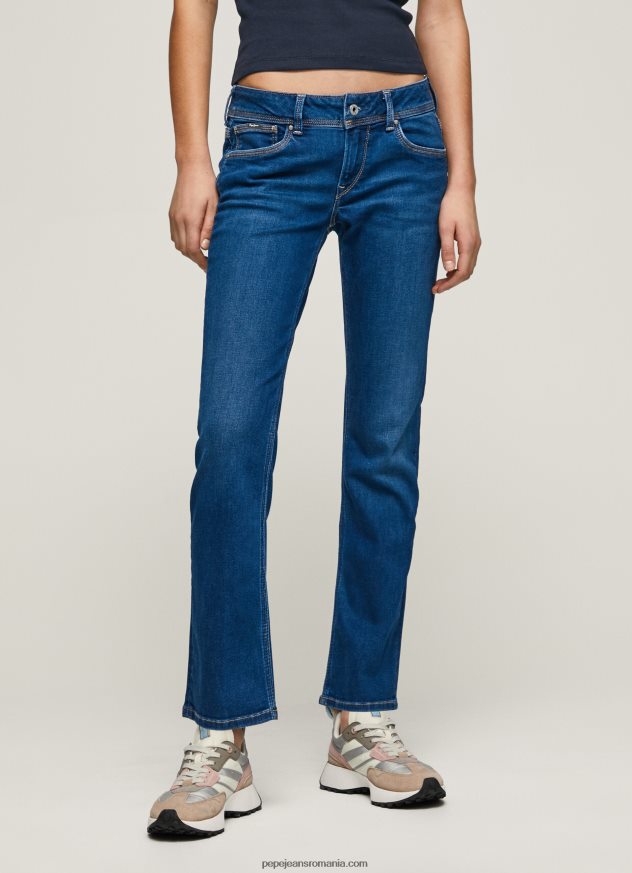 blugi saturn cu talie medie regulată femei Pepe Jeans denim 6Z0R4621