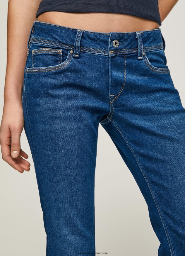 blugi saturn cu talie medie regulată femei Pepe Jeans denim 6Z0R4621