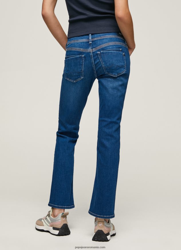 blugi saturn cu talie medie regulată femei Pepe Jeans denim 6Z0R4621