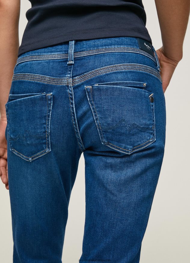 blugi saturn cu talie medie regulată femei Pepe Jeans denim 6Z0R4621