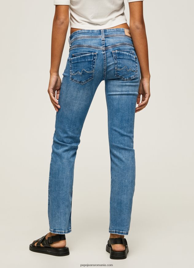 blugi saturn cu talie medie regulată femei Pepe Jeans denim 6Z0R4622