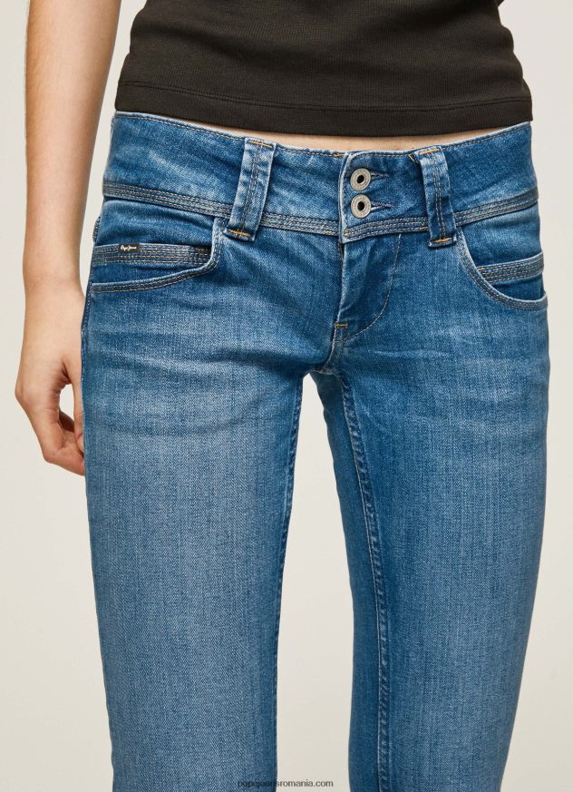 blugi venus cu talie joasă, cu ajustare regulată femei Pepe Jeans denim 6Z0R4633