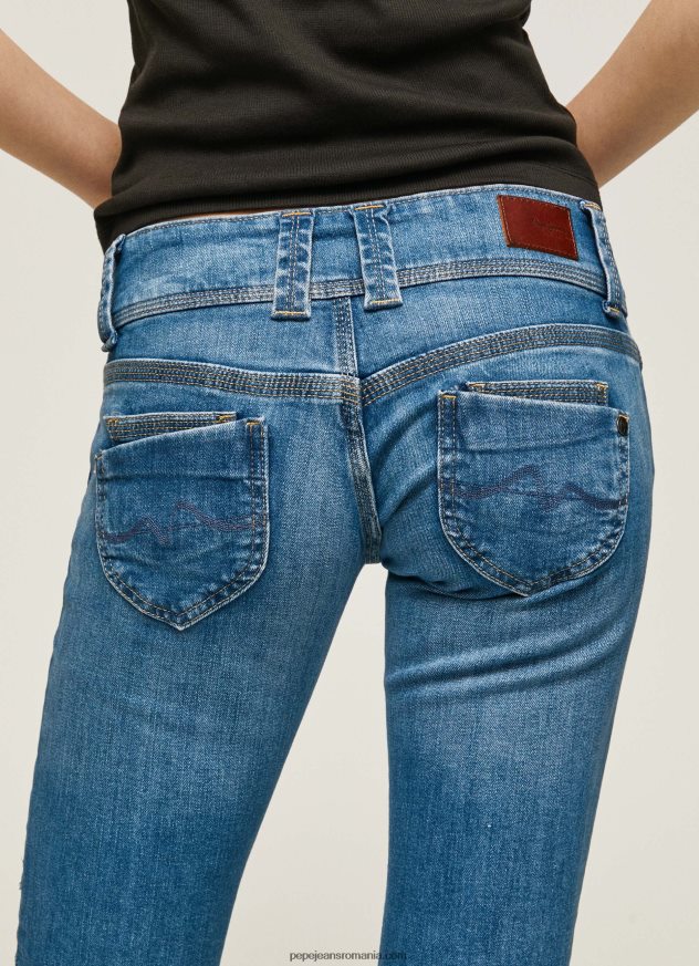 blugi venus cu talie joasă, cu ajustare regulată femei Pepe Jeans denim 6Z0R4633