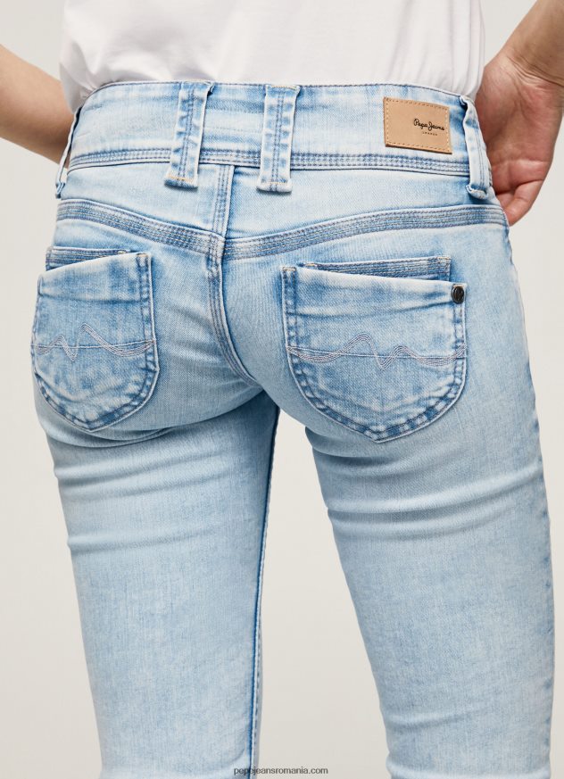 blugi venus cu talie joasa cu ajustare regulata femei Pepe Jeans denim 6Z0R4623