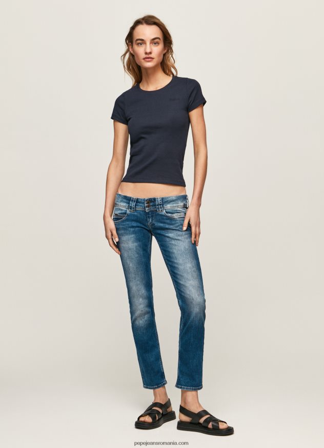 blugi venus cu talie joasa cu ajustare regulata femei Pepe Jeans denim 6Z0R4631