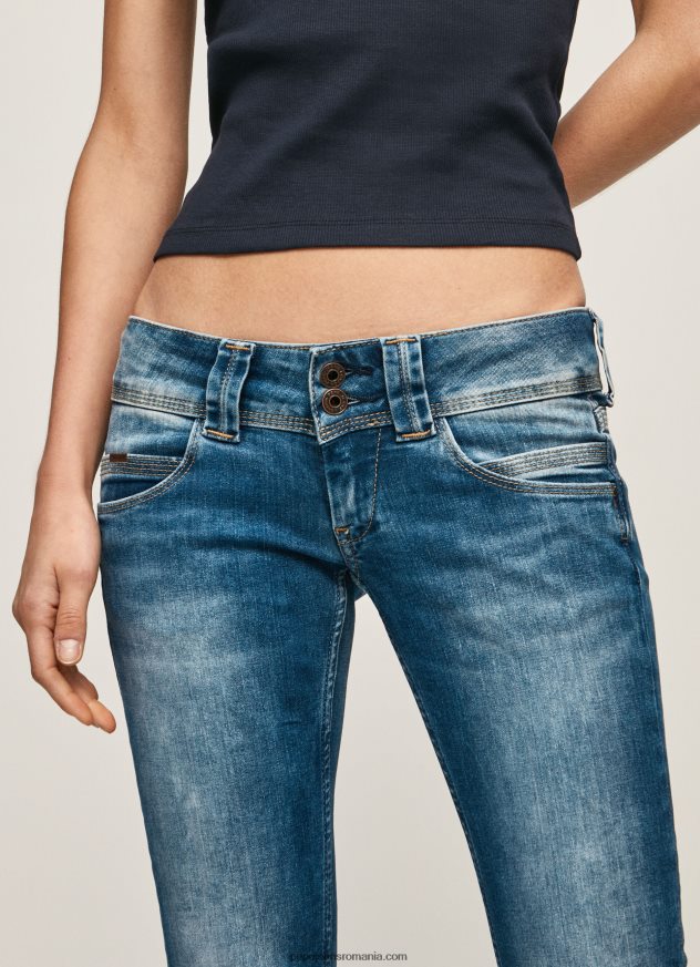 blugi venus cu talie joasa cu ajustare regulata femei Pepe Jeans denim 6Z0R4631
