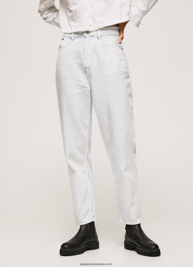 blugi conici cu talie înaltă Willow femei Pepe Jeans denim 6Z0R4666