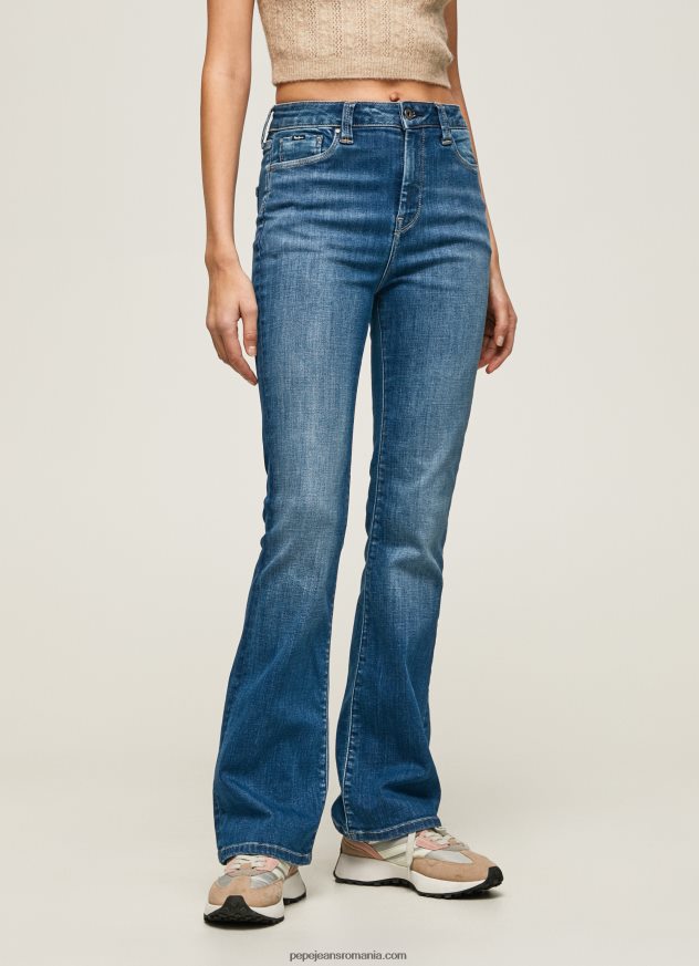 blugi evazați cu talie înaltă dion femei Pepe Jeans denim 6Z0R4660