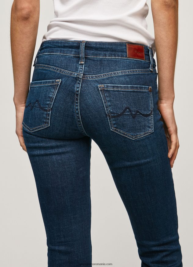 blugi piccadilly slim fit cu talie medie femei Pepe Jeans denim 6Z0R4665