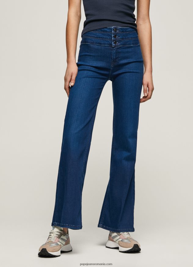 blugi willa evazat cu talie înaltă femei Pepe Jeans denim 6Z0R4662
