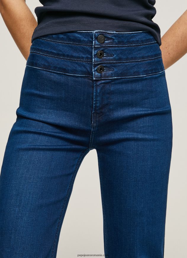 blugi willa evazat cu talie înaltă femei Pepe Jeans denim 6Z0R4662