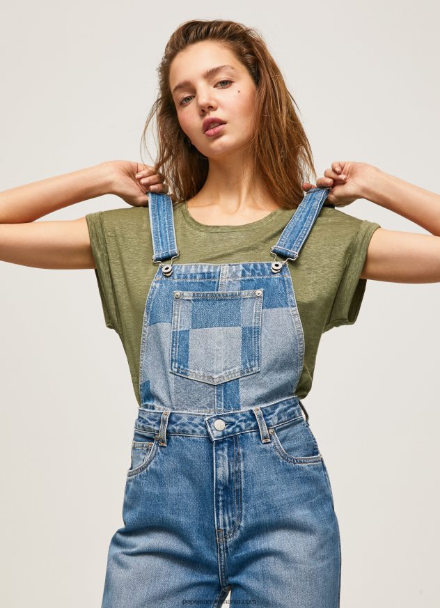 salopetă din denim de bumbac femei Pepe Jeans denim 6Z0R4698