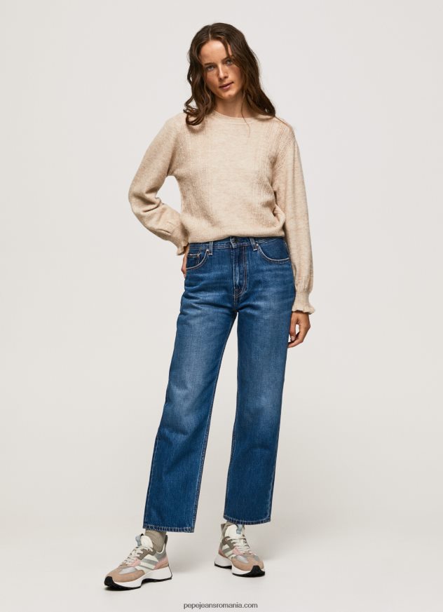 blugi Dover cu talie înaltă, relaxed fit femei Pepe Jeans denim 6Z0R4683