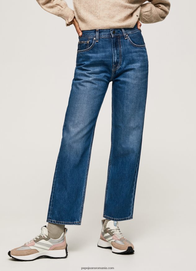 blugi Dover cu talie înaltă, relaxed fit femei Pepe Jeans denim 6Z0R4683