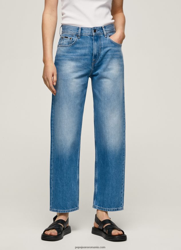 blugi Dover cu talie înaltă, relaxed fit femei Pepe Jeans denim 6Z0R4684