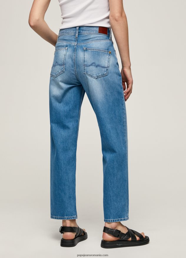 blugi Dover cu talie înaltă, relaxed fit femei Pepe Jeans denim 6Z0R4684