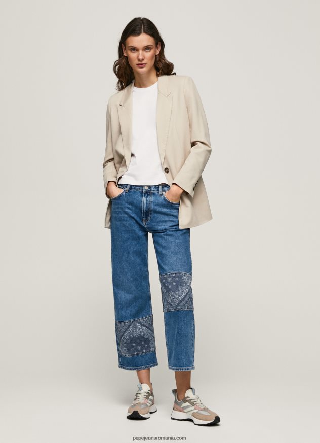 blugi ani relaxed fit cu talie medie femei Pepe Jeans denim 6Z0R4687