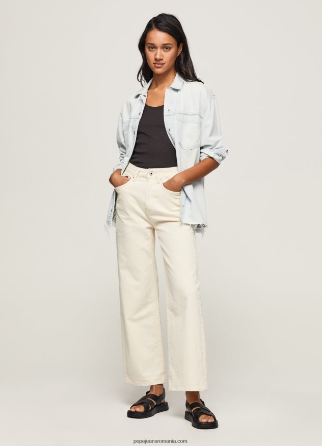 blugi cu talie înaltă lexa sky wide fit femei Pepe Jeans denim 6Z0R4694