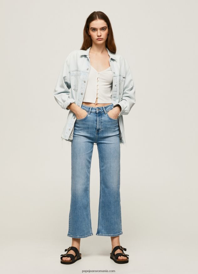 blugi lexa sky cu talie înaltă, cu potrivire largă femei Pepe Jeans denim 6Z0R4690