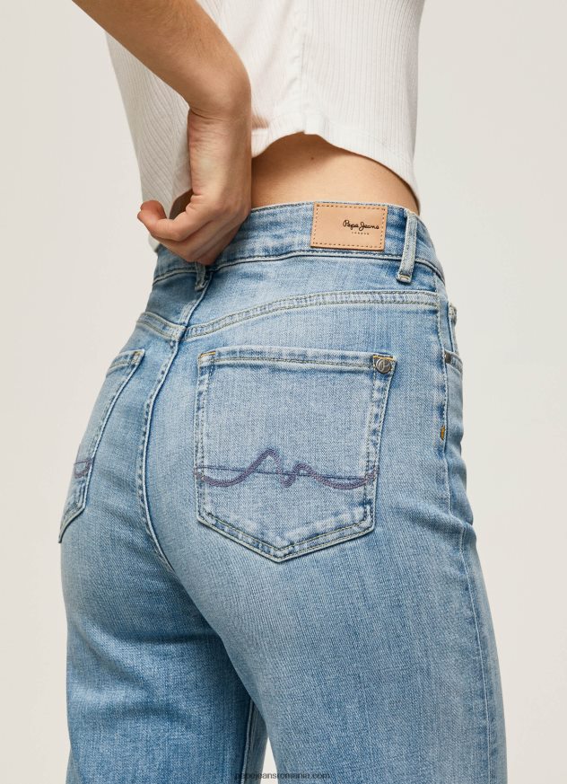 blugi lexa sky cu talie înaltă, cu potrivire largă femei Pepe Jeans denim 6Z0R4690