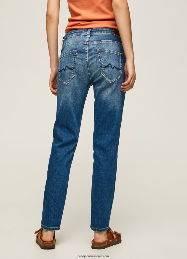 blugi carey cu talie medie relaxed fit femei Pepe Jeans denim 6Z0R4680